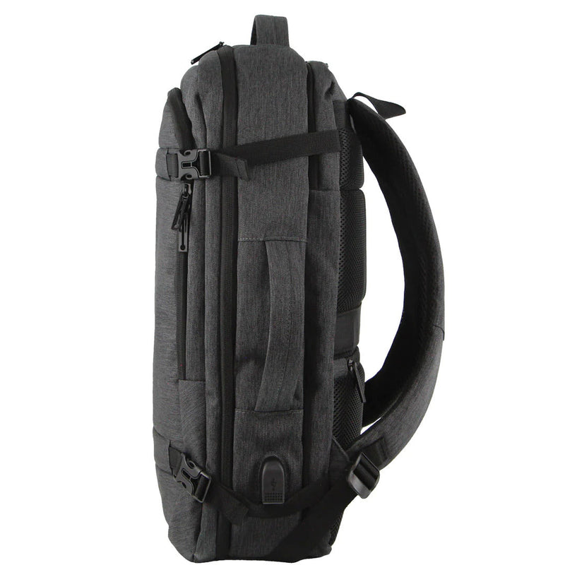 Load image into Gallery viewer, Pierre Cardin Mens Travel &amp; Business Backpack with Built-in USB Port - Grey
