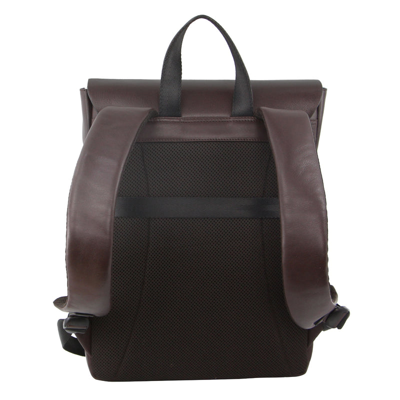Load image into Gallery viewer, Pierre Cardin Premium Leather Backpack Travel Bag Satchel - Brown
