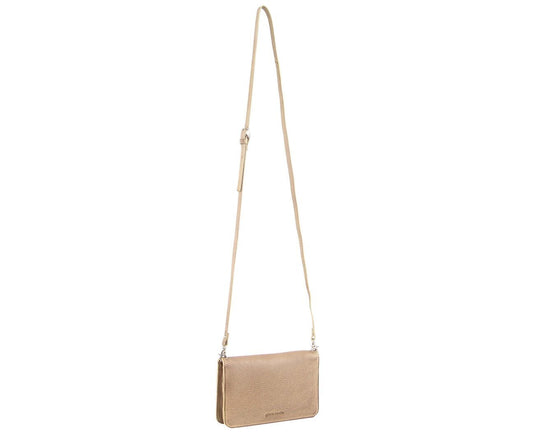 Pierre Cardin Ladies Womens Clutch Leather Wallet Purse RFID Protected - Latte