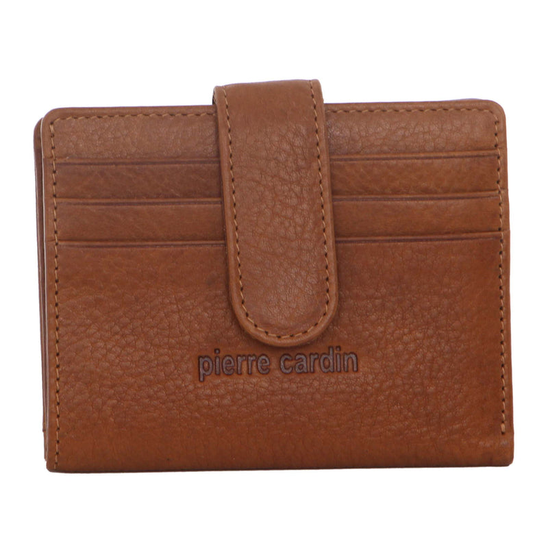Load image into Gallery viewer, Pierre Cardin Mens Leather Bi-Fold Wallet Credit Card Holder - Tan
