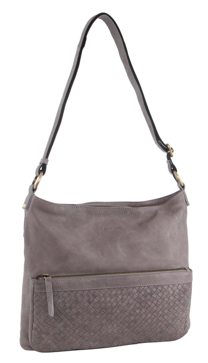 Load image into Gallery viewer, Pierre Cardin Woven Leather Ladies Cross-Body Bag Handbag - Sky Blue
