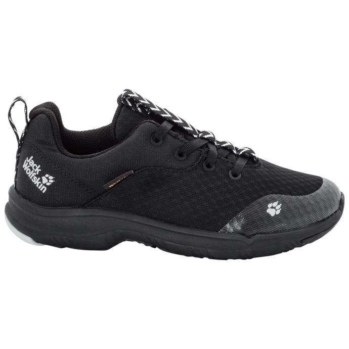 Jack Wolfskin Girls Phoenix Texapore Low Shoes Hiking Trekking - Black