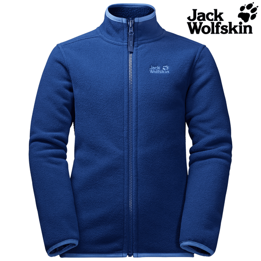 Jack Wolfskin B Arctic Wolf Boys Winter Warm Fleece Zip Jacket Youth Soft | Adventureco