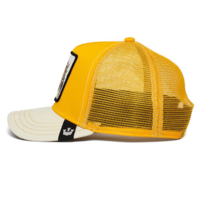 Load image into Gallery viewer, Goorin Bros Trucker Animal Farm Hat - Roofed Lizard Yellow
