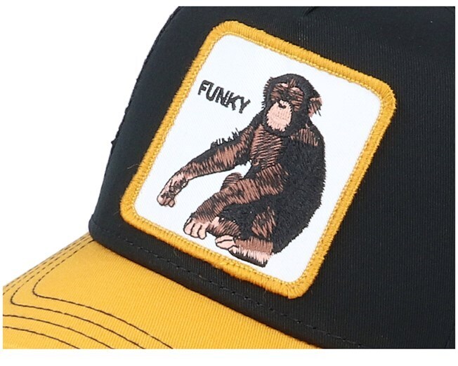 Load image into Gallery viewer, Goorin Brothers Trucker Kids Hat Animal Series - Little Monkey (Black)
