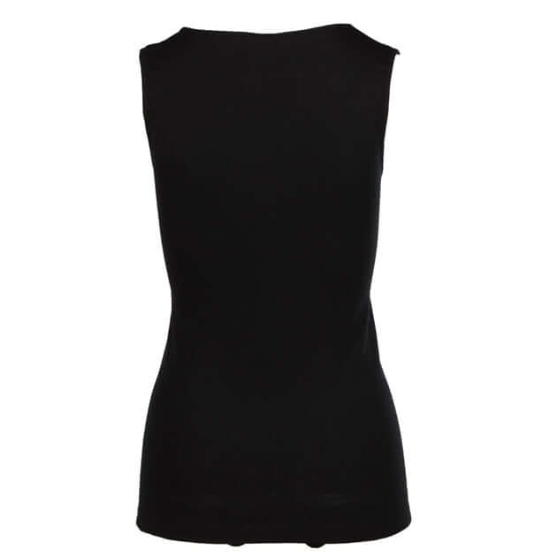 Load image into Gallery viewer, Thermo Fleece® Ladies Sleeveless Thermal Tank Top Poly Cotton - Black
