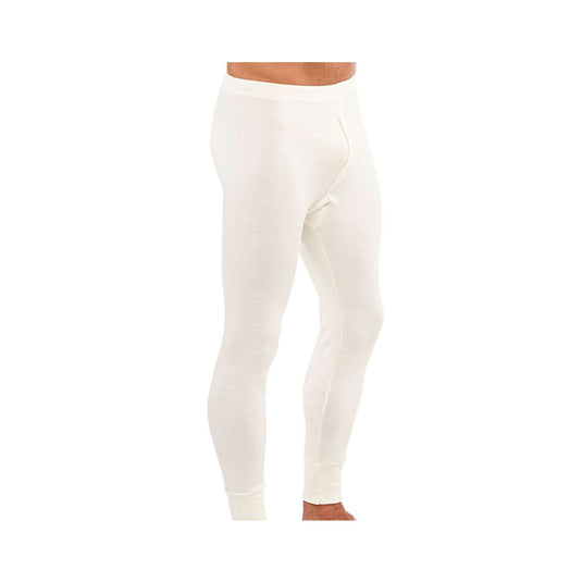 Mens Thermal Long Johns Trouser Pants Merino Wool Blend Aus Made Thermals - Beige | Adventureco