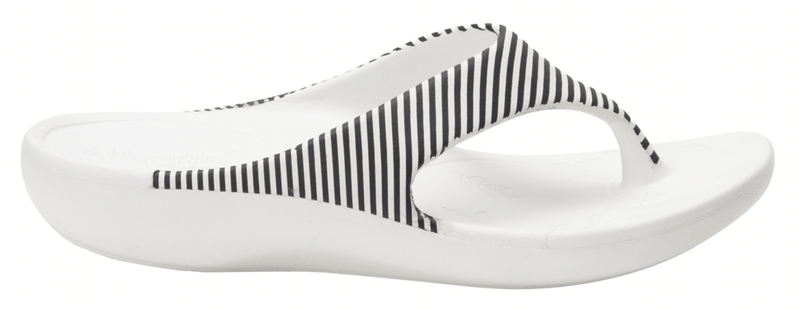 Load image into Gallery viewer, Alegria Womens Ode Flip Flop Thongs - Stripes
