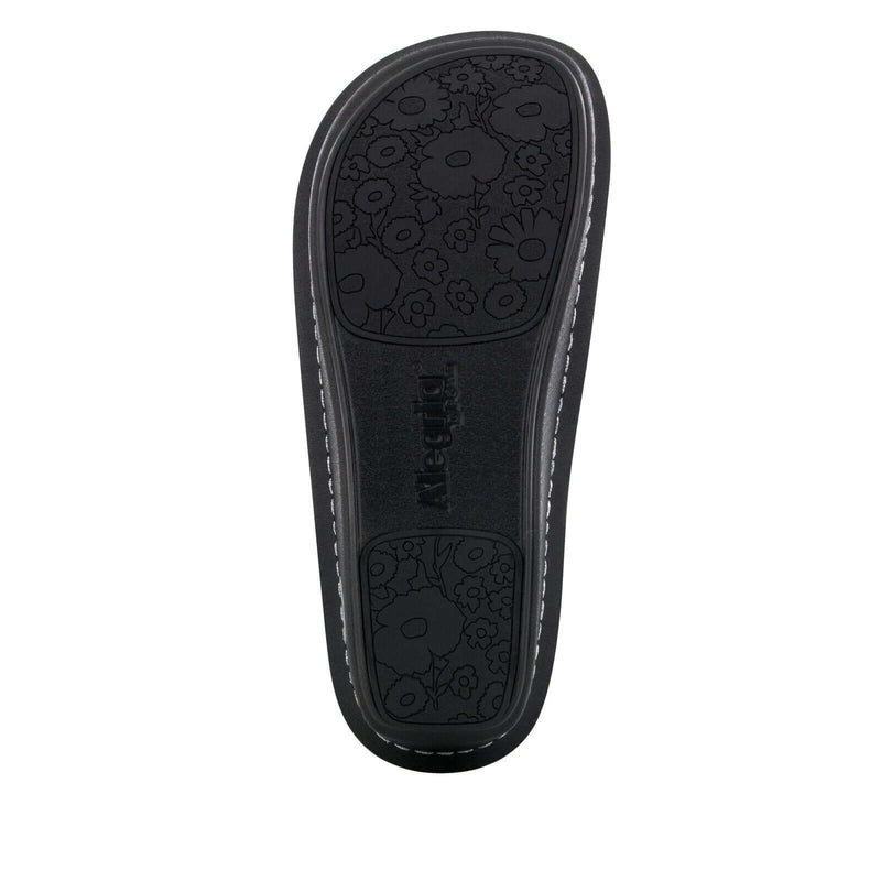 Load image into Gallery viewer, ALEGRIA Nursing Shoes Slip On Womens - Black Embossed Rose
