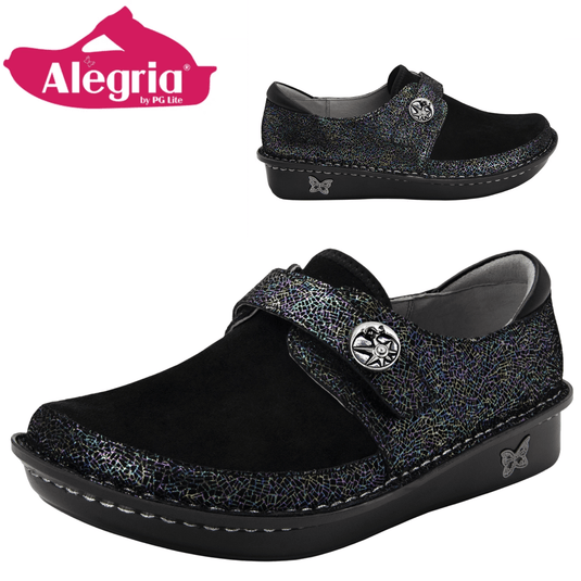 ALEGRIA Brenna Womens Comfort Strap Shoes - Moon Shadow | Adventureco
