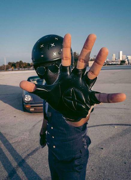 Dents Mens Suited Racer x Crochet Back Fingerless Driving Gloves - Black | Adventureco