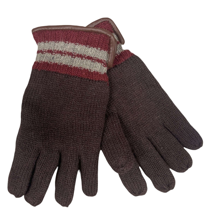 Load image into Gallery viewer, DENTS Wool Gloves Winter w/ Warm Fleece Insulated Thermal Knitted - Brown
