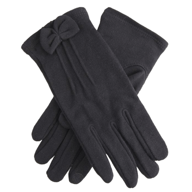 Load image into Gallery viewer, Dents Womens Viral Off Touchscreen Cotton Gloves Anti Viral - Black
