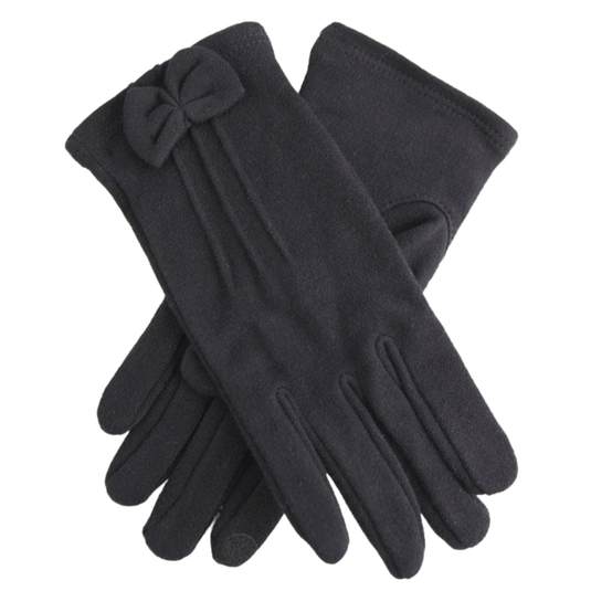 Dents Womens Viral Off Touchscreen Cotton Gloves Anti Viral - Black