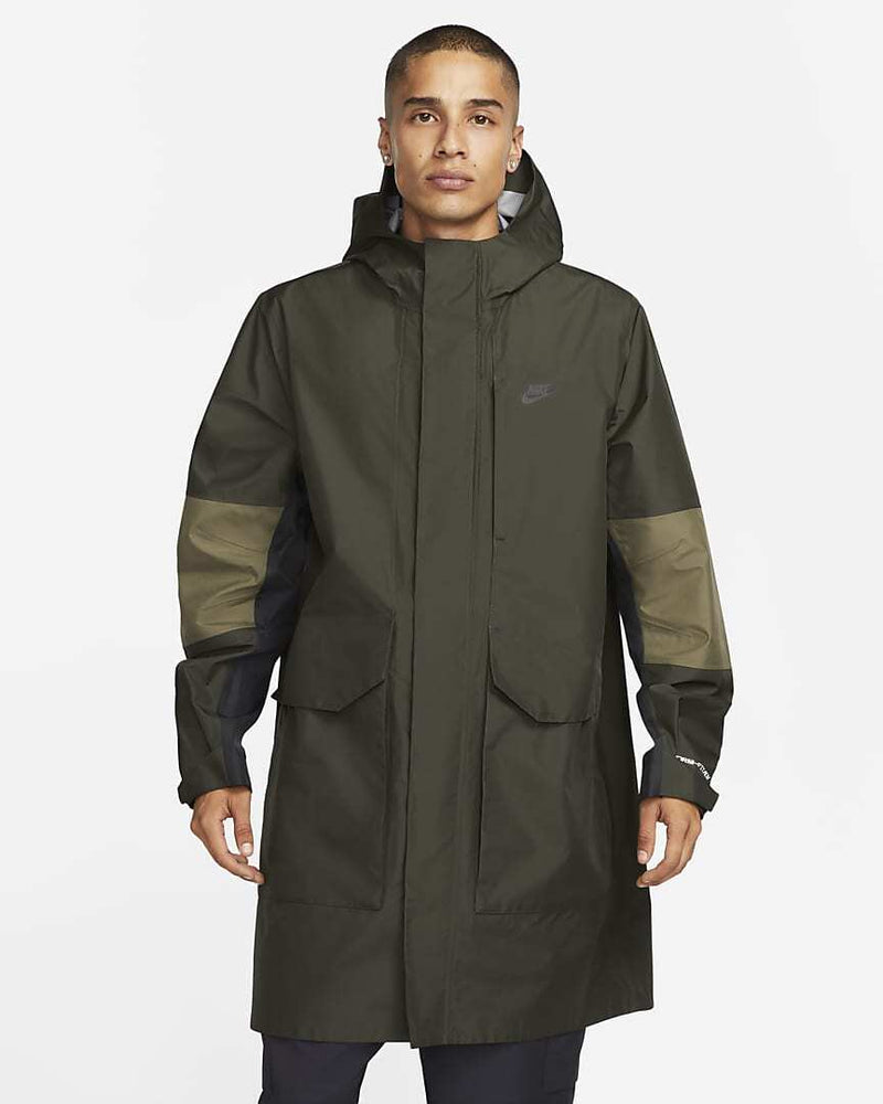 Load image into Gallery viewer, Nike Storm-FIT ADV Mens Parka Waterproof - Sequoia/Medium Olive/Black
