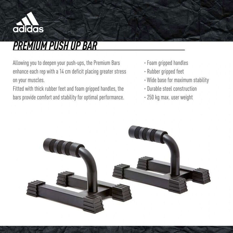 Load image into Gallery viewer, Adidas Premium Push Up Bars Grips Non Slip Handles Gym Training Fitness Foam
