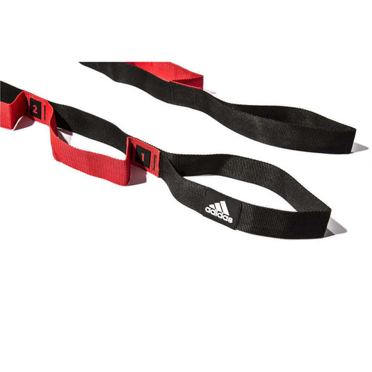 Adidas Stretch Assist Band Looped Warm Up Warmup Pre-Workout - Red/Black