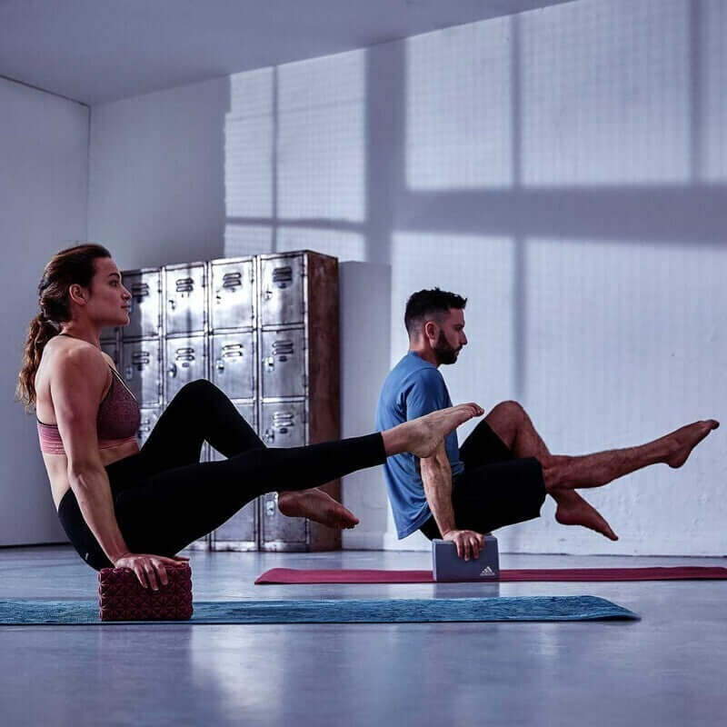 Load image into Gallery viewer, Adidas Eco Yoga Block Foam Brick Pilates Pose Aid Enviro Friendly Home Fitness
