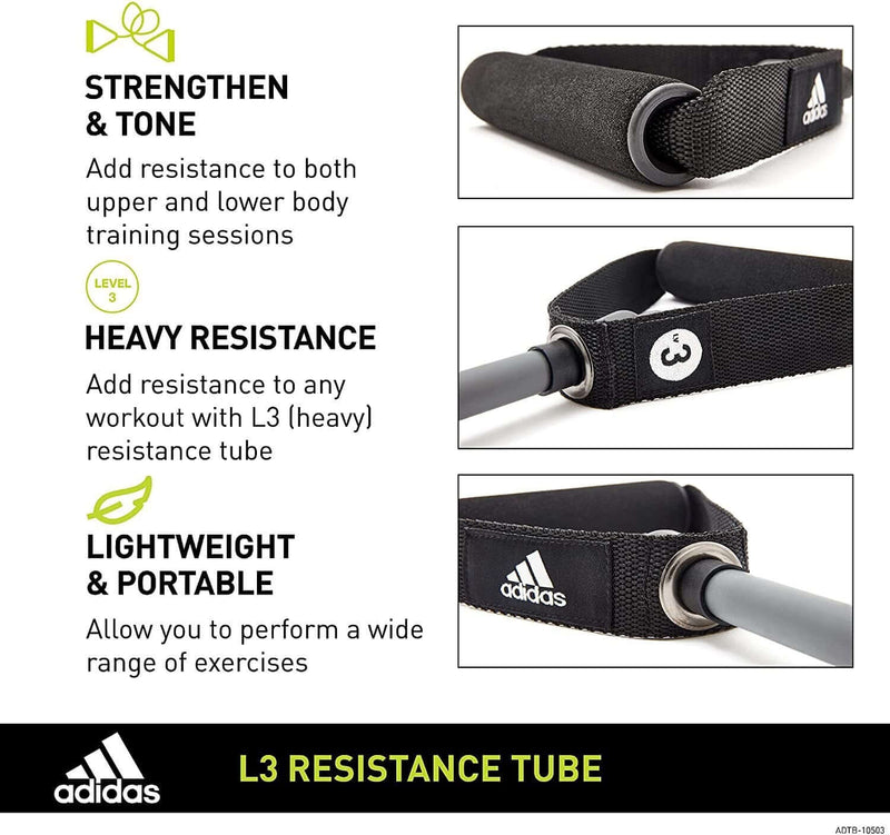 Load image into Gallery viewer, Adidas Resistance Tube Level 3 Elastic Bands Gym Fitness Yoga Workout Strap | Adventureco
