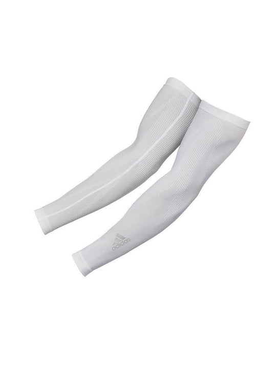 Adidas Compression Arm Sleeves Cover Basketball Sports Elbow Support S/M - White | Adventureco
