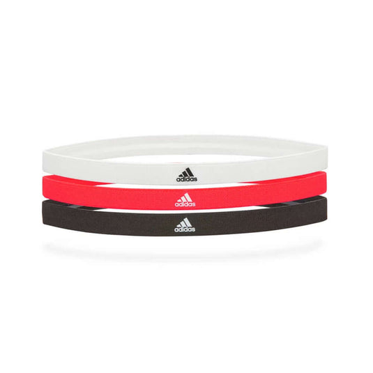 3pcs Adidas Sports Headband Hair Bands Gym Training Fitness Yoga - Black/White/Fluro Orange | Adventureco