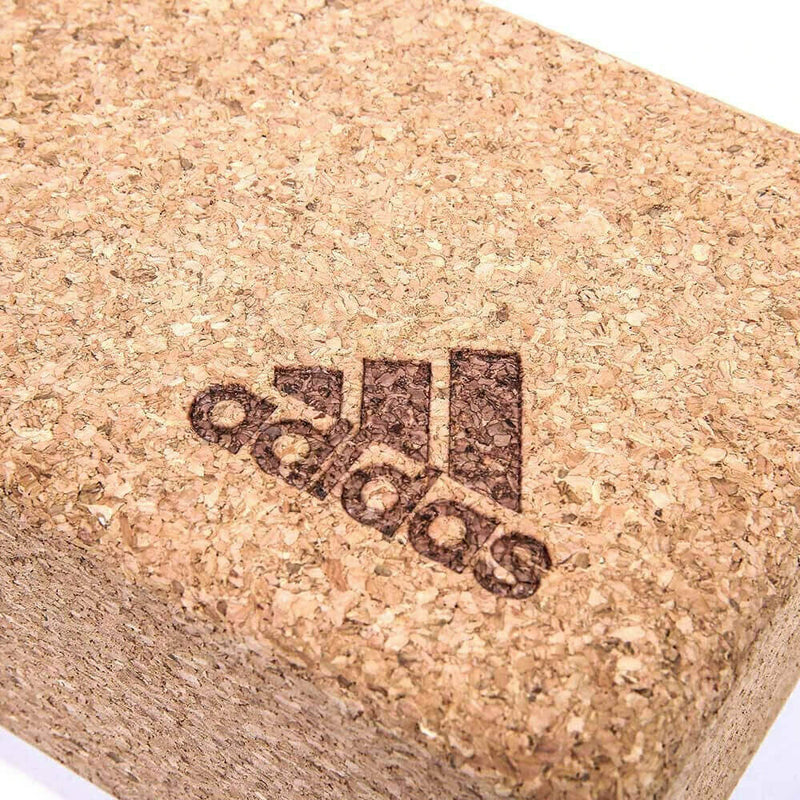 Load image into Gallery viewer, Adidas Yoga Cork Block Home Gym Fitness Exercise Pilates Tool Brick - Brown | Adventureco
