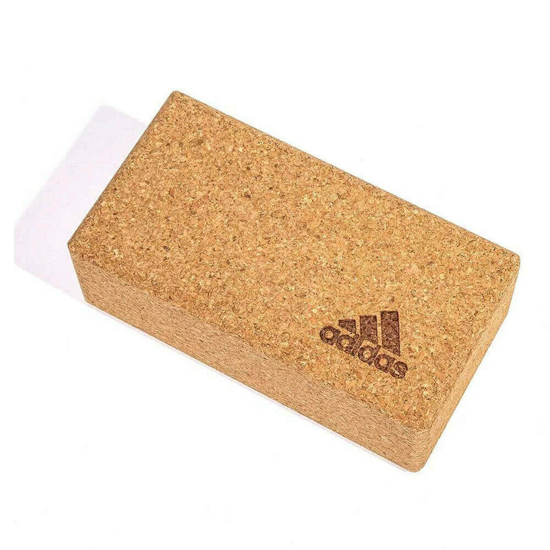 Load image into Gallery viewer, Adidas Yoga Cork Block Home Gym Fitness Exercise Pilates Tool Brick - Brown | Adventureco
