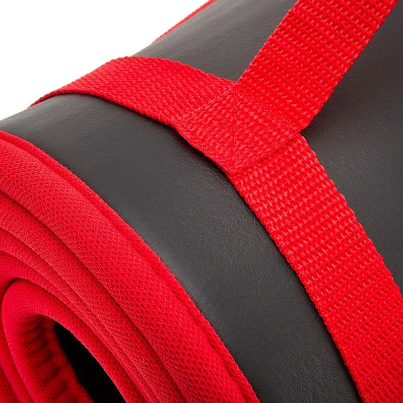 Load image into Gallery viewer, Adidas Training 10mm Exercise Floor Mat Gym Thick Yoga Fitness Judo Pilates - Black/Red
