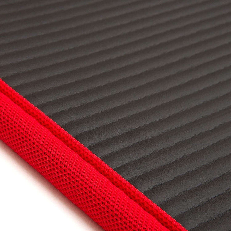 Load image into Gallery viewer, Adidas Training 10mm Exercise Floor Mat Gym Thick Yoga Fitness Judo Pilates - Black/Red
