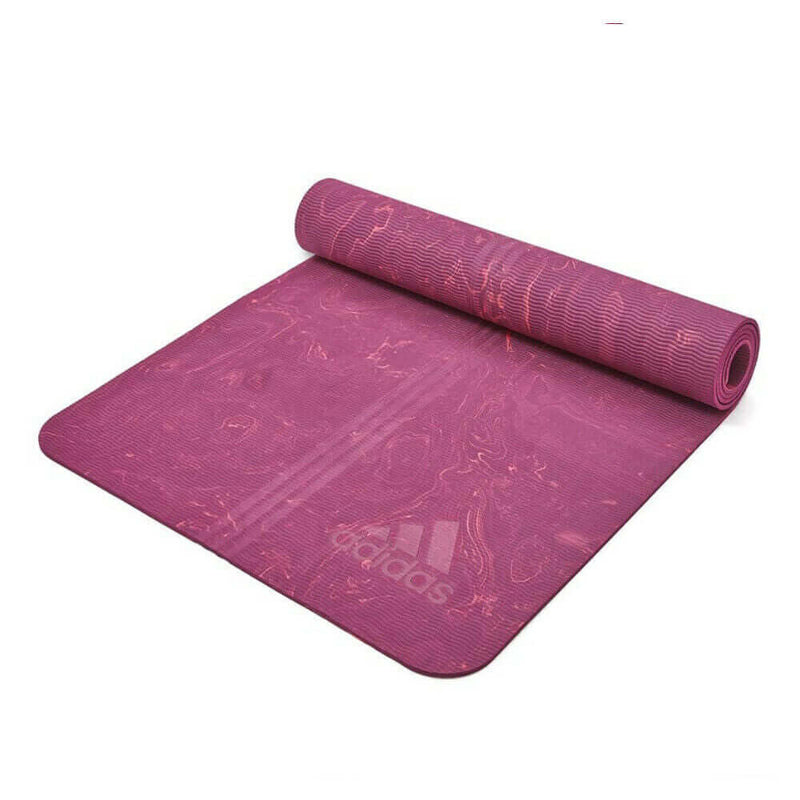 Load image into Gallery viewer, Adidas Premium 5mm Camo Sports Home/Gym Fitness Exercise Yoga Mat Power Berry
