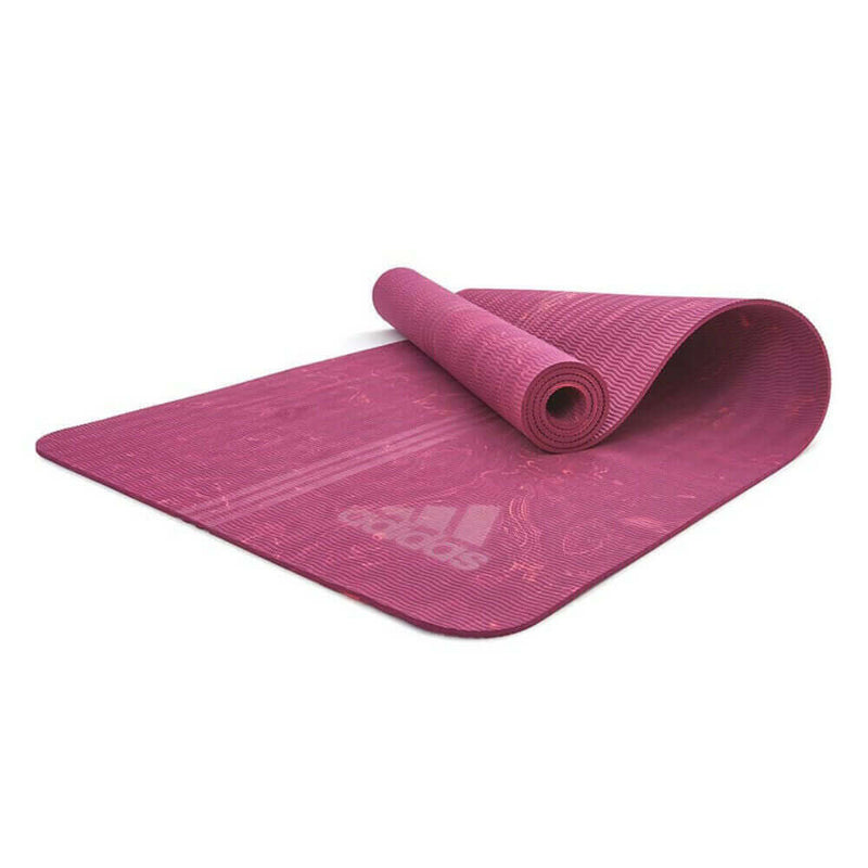 Load image into Gallery viewer, Adidas Premium 5mm Camo Sports Home/Gym Fitness Exercise Yoga Mat Power Berry
