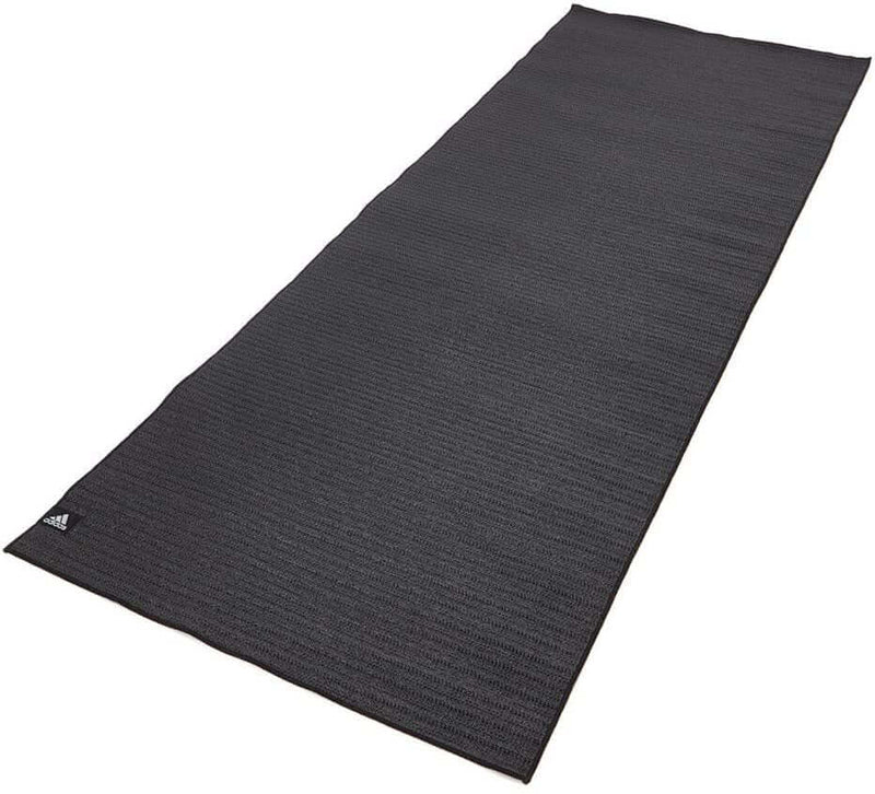 Load image into Gallery viewer, Adidas 2mm Hot Bikram Yoga Mat Pad Exercise Fitness Pilates Gym Non-Slip - Black
