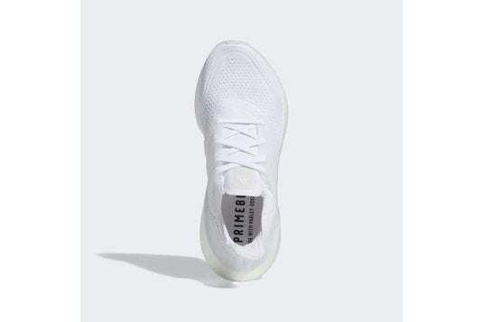 Adidas Womens Ultraboost 21 Running Race Gym Shoe - White/Grey