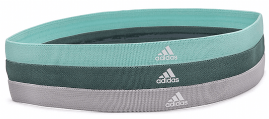 3pcs Adidas Sports Headband Hair Bands Gym Training Fitness Yoga - Grey/Green/Mint | Adventureco