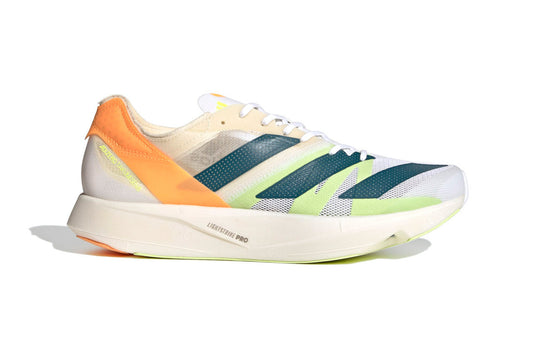 Adidas Mens adizero Takumi Sen 8 - White/Teal/Orange