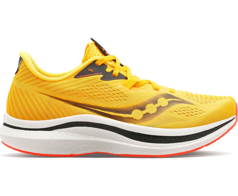 Load image into Gallery viewer, Saucony Mens Endorphin Pro 2 Running Shoes - Vizigold/Vizired
