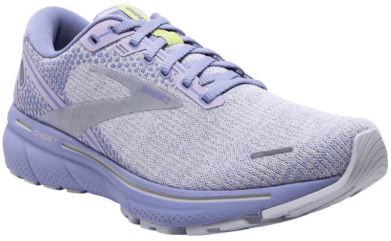 Load image into Gallery viewer, Brooks Womens Ghost 14 Road Running - Lilac/Purple/Lime
