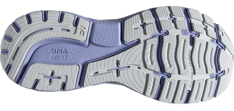 Load image into Gallery viewer, Brooks Womens Ghost 14 Road Running - Lilac/Purple/Lime
