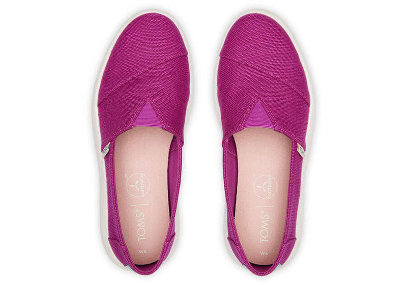 Load image into Gallery viewer, TOMS Womens Platform Espadrilles - Fuchsia Pink
