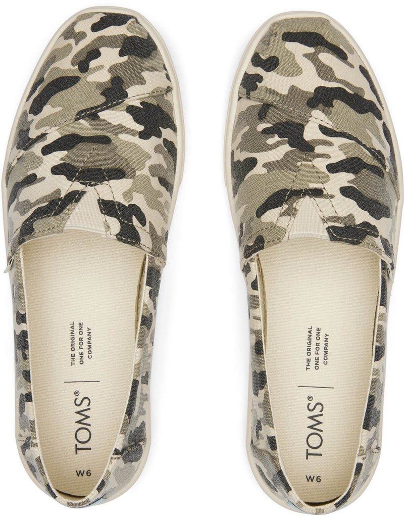 Load image into Gallery viewer, TOMS Womens Casual Espadrilles - Army Camo Camouflage
