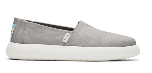 TOMS Womens Canvas Alpargata Espadrilles - Grey