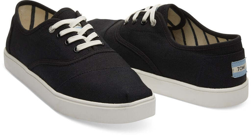 Load image into Gallery viewer, TOMS Heritage Mens Canvas Casual Shoes - Black
