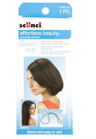 Load image into Gallery viewer, Scunci Pk1 The Perfect Bob Effortless Beauty Everyday Fashion Hair

