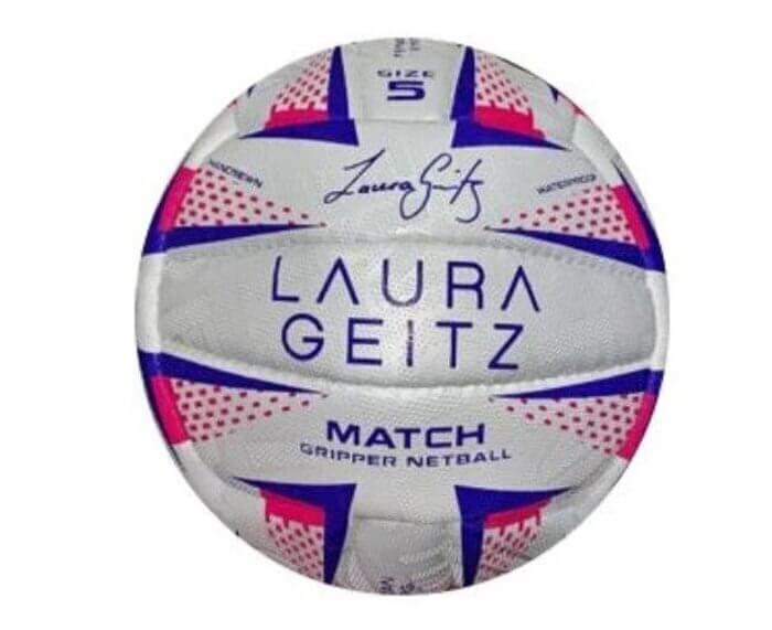 Load image into Gallery viewer, Laura Geitz Match Gripper Netball Hand Sewn Waterproof Official Size 4
