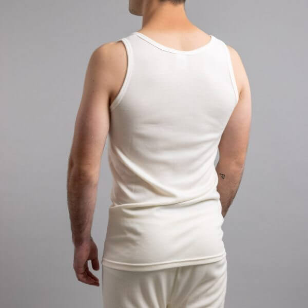 Load image into Gallery viewer, Mens Thermal Singlet Sleeveless Top Merino Wool Blend AUS MADE Thermals
