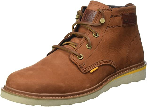 Load image into Gallery viewer, Caterpillar Mens Jackson Mid Leather Boots Shoes Chukka Desert CAT - Brown
