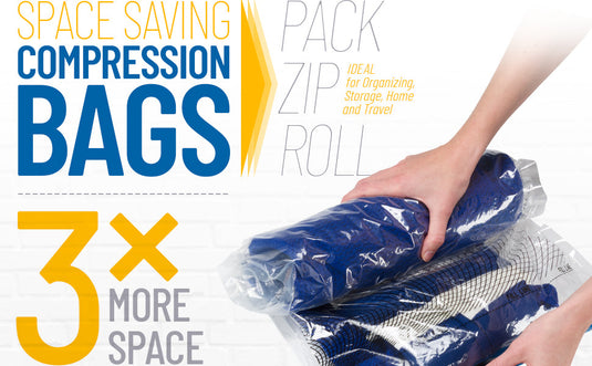 4x Lewis N. Clark Compression Bag Clothes Seal Storage Bags Space Saver Travel