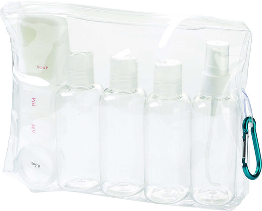 Lewis N. Clark TSA 3-1-1 Carry On Travel Bottles Toiletry Set Kit Liquids