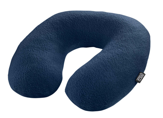 Lewis N. Clark Comfort Ergonomic Air Travel Neck Pillow Neck Support Flight - Blue