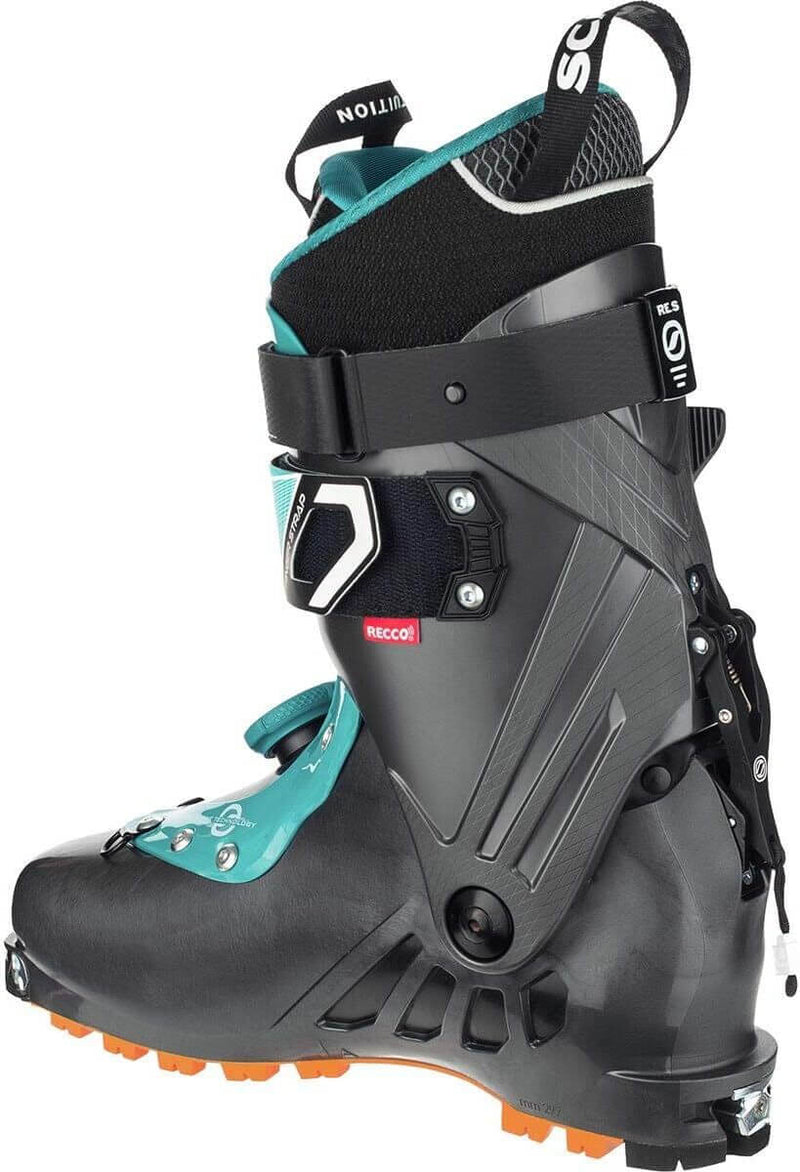 Load image into Gallery viewer, Scarpa Womens F1 Alpine Touring Ski Boots Skiing Snow - Anthacite/Lagoon | Adventureco
